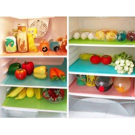 Paquete de 9 tapetes para refrigerador, Lavables, Impermeables, para refrigerador, cajones, mesas, estantes, 3 Rojos, 3 Verdes, 3 Azules