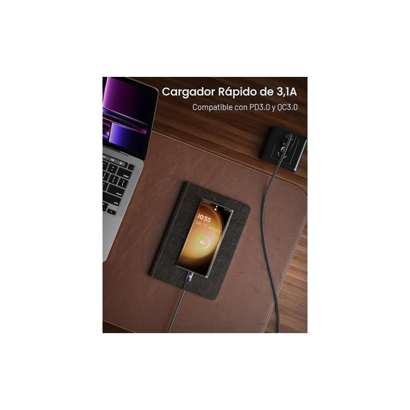 CONMDEX - Cable USB de Android Auto [Actualización, 91 cm,