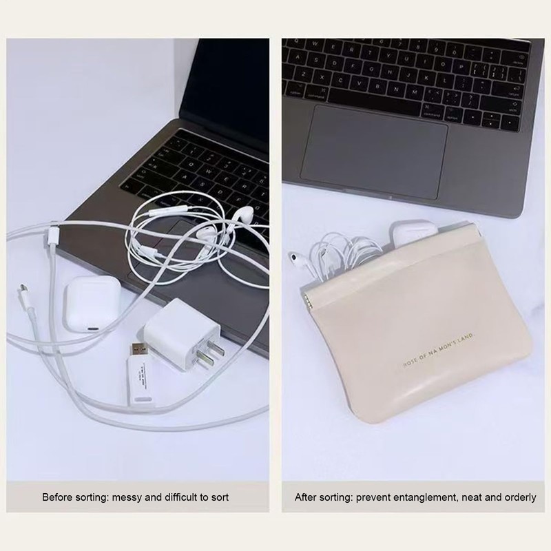 Earbuds Case, Closure Soft Elastic Snap Spring Pouch, Compact Storage