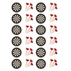 Darts Edible Cupcake Toppers Premium Wafer Card 24 Precut round