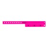 500 WristCo Neon Pink 3 Tab Vinyl Cash Tag Wristbands