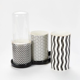 Golden Bell Movik 3-tier cutlery container + lid / 골든벨 모비크 3단 수저통+뚜껑