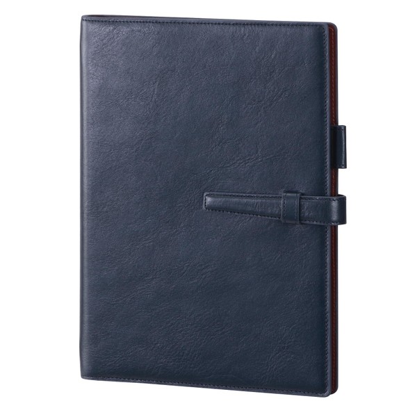 Raymei Fujii 24DA17K 2023 Personal Notebook, A5 Size, DaVinci Monthly Cowhide Leather, Navy, Begins December 2023