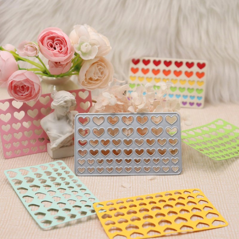Heart Background Die Cuts for Card Making Decoration Metal Cutting