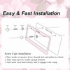1pcs Black Cross of Nails Pattern License Plate Frames -