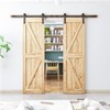 SMARTSTANDARD 9FT Heavy Duty Double Door Sliding Barn Door Hardware
