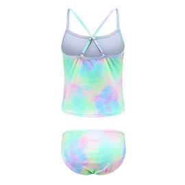 Big Girls Swimming Costume Kids Girls Two Piece Swimwear Tankini Swimsuits for Girls Age 13-14 Years