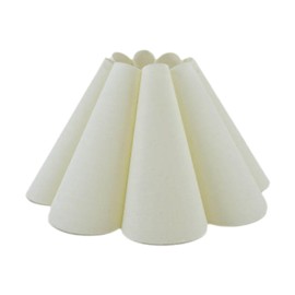 Fonowx Petal Table Lamp Shade Cloth Lampshade Replacement Simple Chandelier Shades Floor Lamp Shade for Restaurant Home Kitchen, Cream White