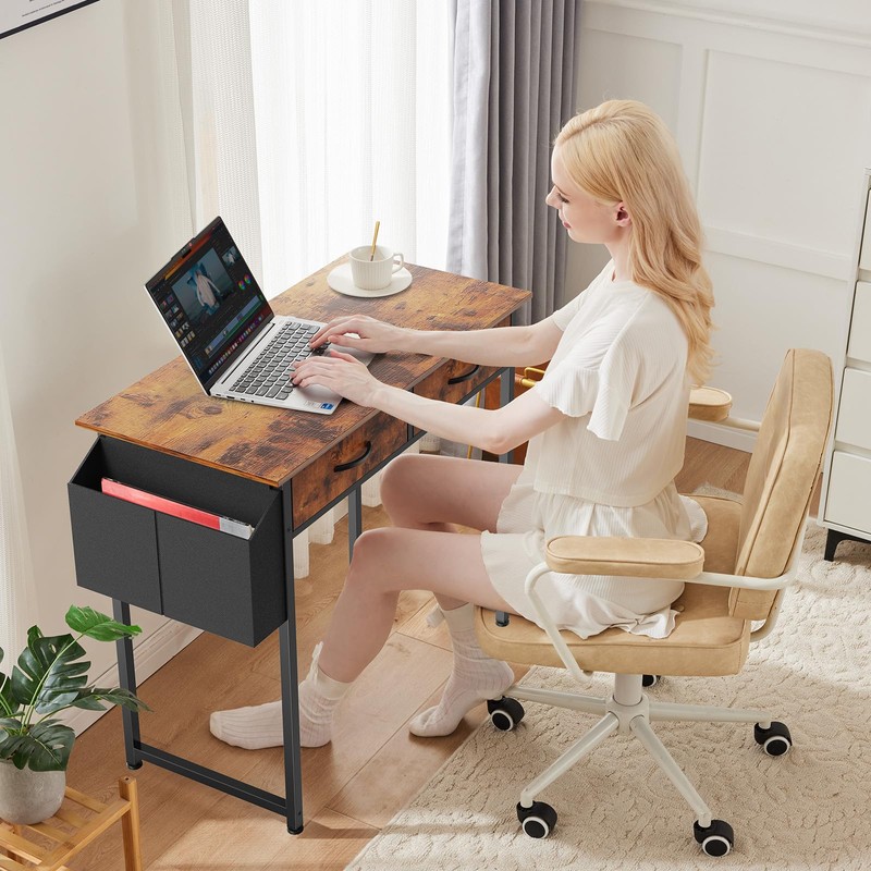 Sweetcrispy Computer Desk Small Home Office Bedroom Writing Study PC