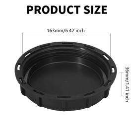 NCZCDZSW IBC Lid Cap, 163 mm Tank Cover, IBC Tank Accessories, IBC Container Closure Cap for 1000L IBC Water Tank, Rain Butt, Container Protection
