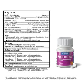 Hyland's Restful Legs PM Tablets 150 Count Natural Relieve Agitated Legs