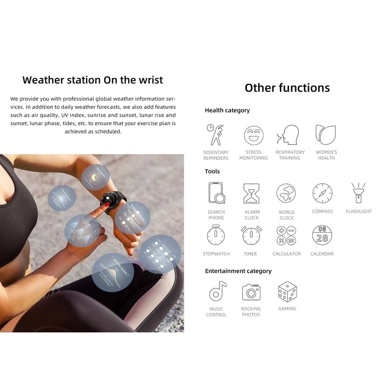 Mibro GS Active Smartwatch, 1000 nit, High Brightness AMOLED Display,