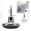 8 Pcs Leg Glides Castors with Metal Inserts Chrome Feet