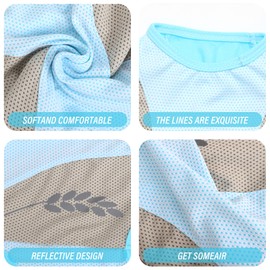 Viiotu Pack of Two Ice Silk Dog Shirts Breathable Summer Pet Cooling Clothing for Small Dog and cat Dog Cooling Vests (Blue, XL)