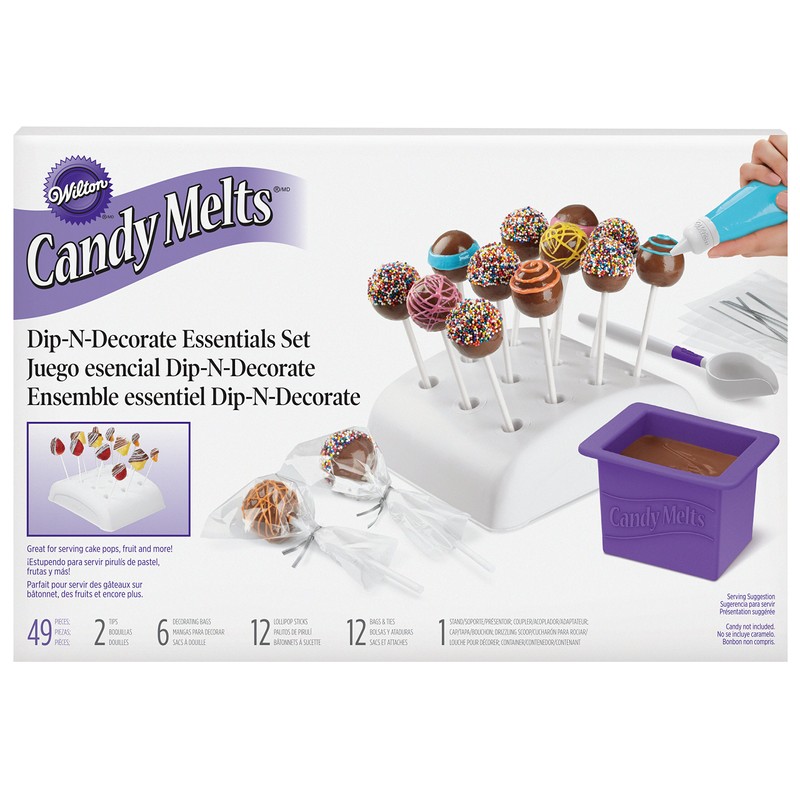 Wilton 2104-0032 Candy Melts Dip and Clip Decorating Essentials Set
