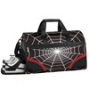 Black Spider Web Overnighter Duffel Bags for Boys Men, Carry-On