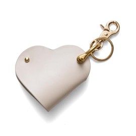 Hazel Key Chain, Heart-shaped, Smart Key Ring, Women's, beige