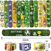 パッチンバンド 子供 子供 応援グッズ サッカー パタパタバンド 12本セット ブレスレット おもちゃ スポーツ柄
