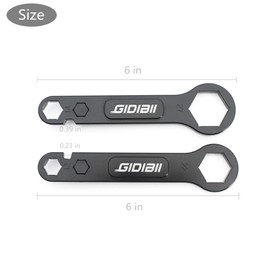 GIDIBII Fork Cap Wrench, Motorcycle Tire Change Tool Removal Spanners 10/12/14/22/27mm Compatible with Honda Africa Twin CRF1000L/ ADV 2016-2020 (Black)