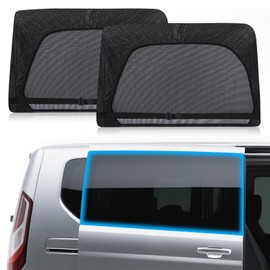ZATOOTO Car Window Screen Breathable Mesh Car Window Shades 90% Protection from Insects, UV and Heat Baby Sunshade, Like MPV Minivan Truck, 2 Pack, Stretches to 49.2H*29.5W in