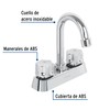 Foset Basic MP-060, Mezcladora plástica para lavabo, cuello tipo bar,