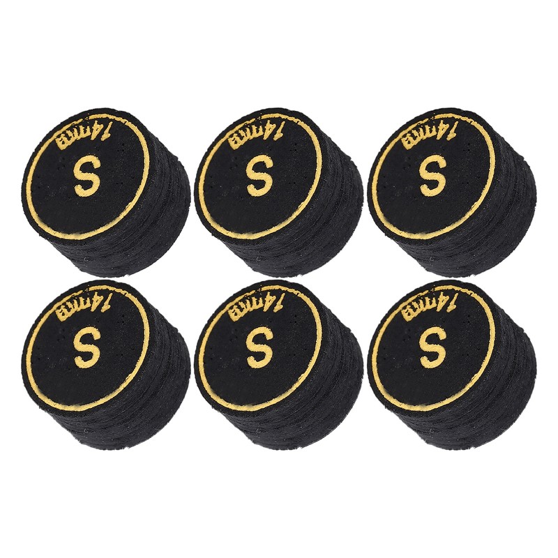 6pcs Pool Cue Tips Professional Multi Layers Billiard Pool Cue
