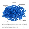 MECCANIXITY 200pcs Rubber End Caps Cover 1/8 Inch Vinyl Screw