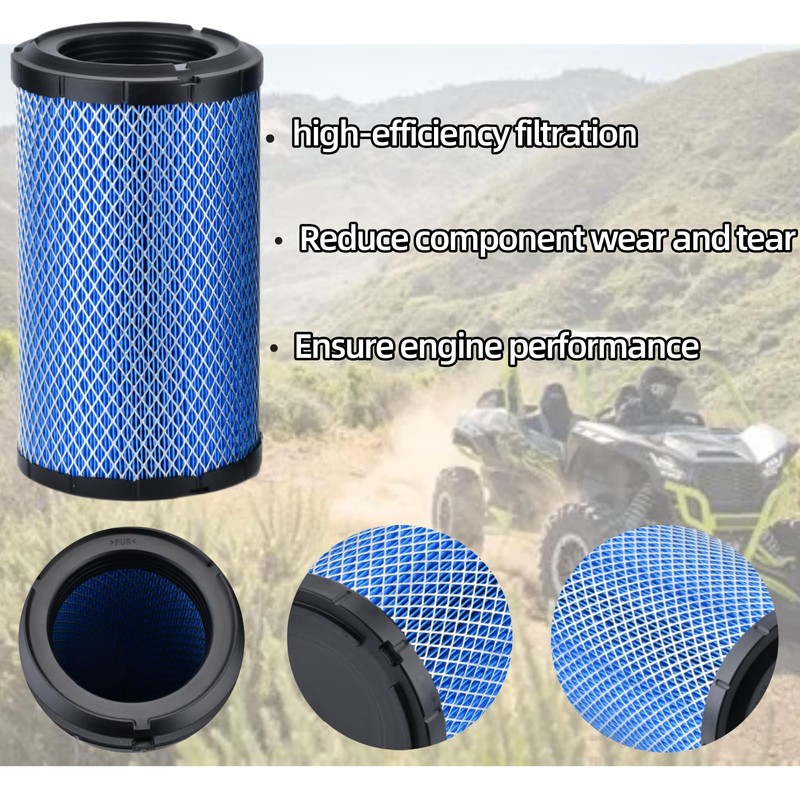 (2PCS) 11013-0782 Air Filter Compatible with Kawasaki 2020-2024 Teryx KRX