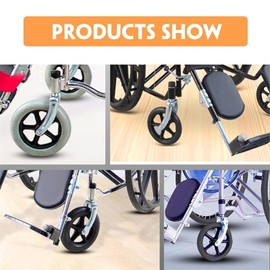 12in Solid PU Wheel Non Slip Manual Wheelchair Caster Wheel, Gray, Strong Bearing Capacity, Explosion Proof, Professional Design, Rustproof, Suitable for All Kinds of Road