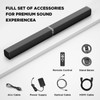 MZEIBO Sound Bar for Smart TV，80W Bluetooth Soundbar 2-in-1 Detachable
