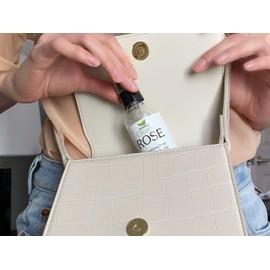 Isabella's Clearly Rose - 100% Pure Rose Petal Water Spray for Hydration, Body and Hair | Revitalizing Aromatherapy Mist | Alcohol-Free, No Additives, Glass Bottle, Made in USA (2 Oz)