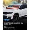 American Flag Car Windshield Sun Shade Compatible with Jeep Grand
