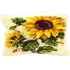 Vervaco Sunflowers Latch Hook Cushion, Multi-Colour