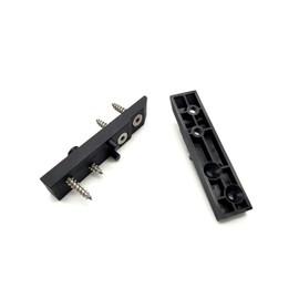 My Plast Patio Spacers - Invisible 4mm Spacer with V2A Screws for Wood UK 4mm Pack of 50 Holders, 200 Screws - 1 VPE WOOD