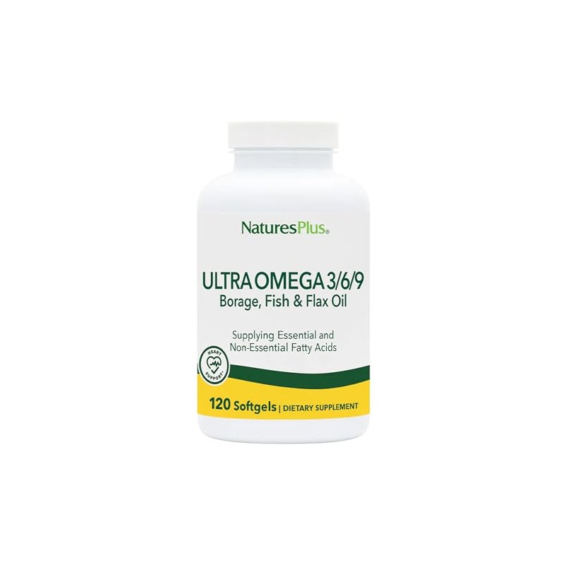 Nature's Plus, Ultra Omega 3/6/9, Fatty Acid Dietary Supplement, 120