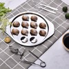 StnKitchExplor 4pcs Set of Escargot Tool Stainless Steel Snail 4