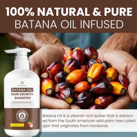 Batana Oil Hair Growth Shampoo: Natural Hair Loss Shampoo