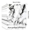 20pcs Marble Peel and Stick Waterproof PVC Shower Wall Panels