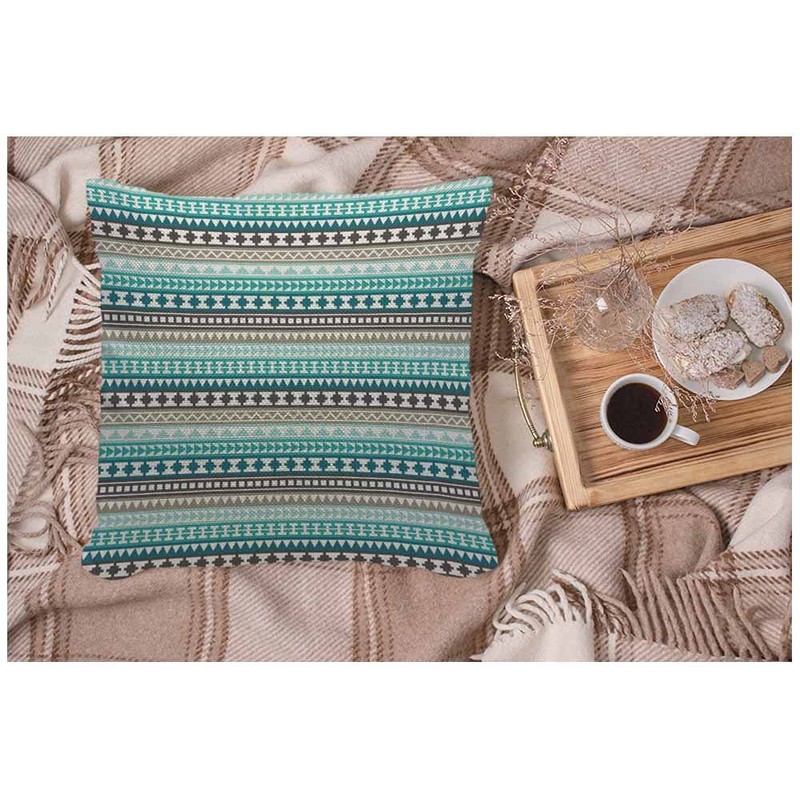 WONDERTIFY Tribal Aztec Cushion Cover White Hipster Decorative Throw Pillow