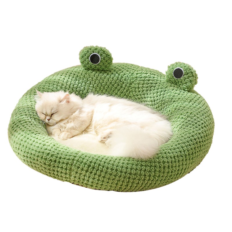Pet Cave Bed Cute Cartoon Pet Bed Soft Breathable Plush