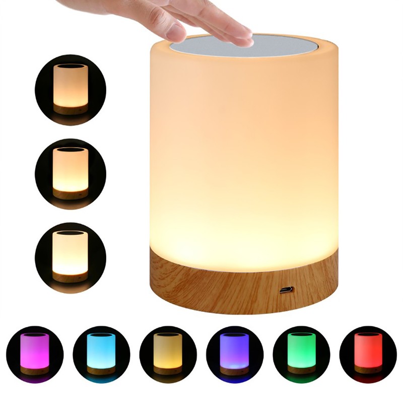 LED Night Light with Hook Touch Sensor Bedside Lamp Dimmable