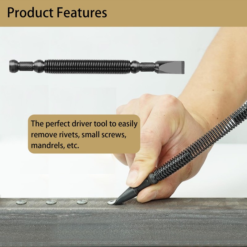 Bitiontry 5-Piece Nail Setter Dual Head Nail Set & Hinge
