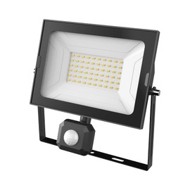 Opus 50watt LED Integrated Floodlight Colour 4000k Cool White 5000 Lumens with PIR Sensor