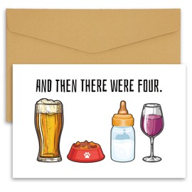 Tinoaly Baby Shower Card, Funny New Baby Card Congratulations Mom and Dad New Baby Gifts Cute New Born Card Card for New Parents (Style 3)