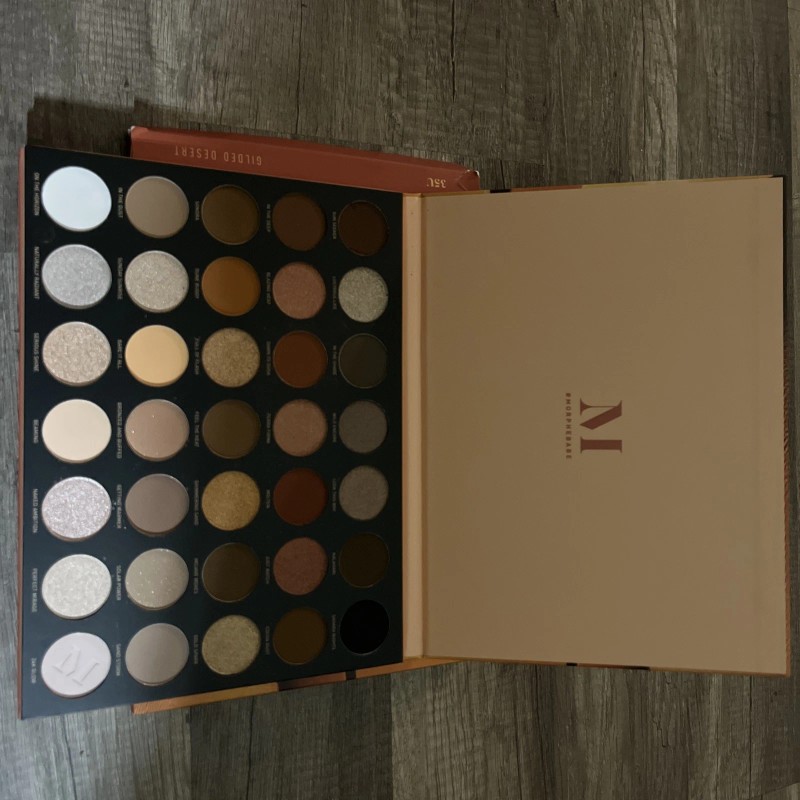 Morphe 35U Gilded Desert Artistry Bronzed Brilliant Shades Eyeshadow Palette
