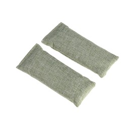 Mikinona Shoe Dryer Deodorizer Bamboo Bag Activated Charcoal Odour for Shoes 100g Green Pair