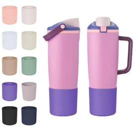 CHEMLLC Protective Silicone Boots for Owala 30oz & 40oz FreeSip Sway Bottles & Tumblers, Anti-Slip Protective Sleeve for Owala Water Bottle (Violet Purple)