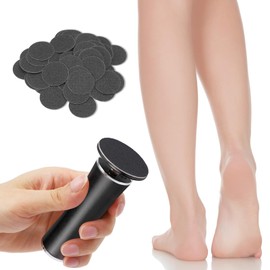 Electric Foot Callus Remover, Electric Foot File Grinder with 60 Replacement Sandpaper Disks, Adjustable Speed Professional Pedicure Tool for Dead Cracked Hard Skin Calluses