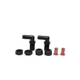 Valley Industries Polypropylene Elbow Nozzle Body Kit - 11/16" MPS x 3/8" HB, 2 Pack