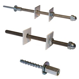 Generic Radiator Stay/Bracket - White (Threaded Fixing) (Wall Mount, Metal, Retainer, 1 Piece)